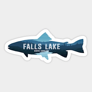 Falls Lake North Carolina Fish Sticker